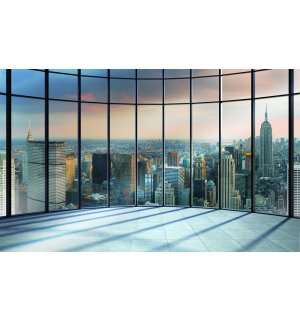 Fotótapéta: Kilátás New Yorkra az ablakból - 254x368 cm