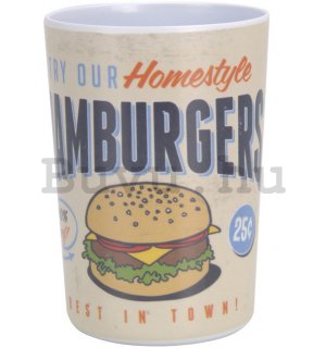 Műanyag pohár - Hamburgers