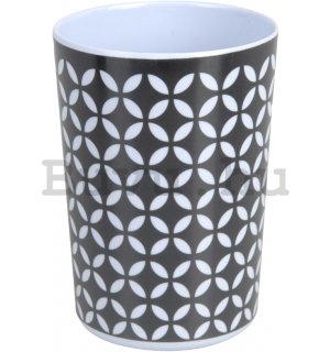 Műanyag pohár - Fekete-fehér minta (2)