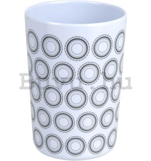 Műanyag pohár - Fekete-fehér minta (4)