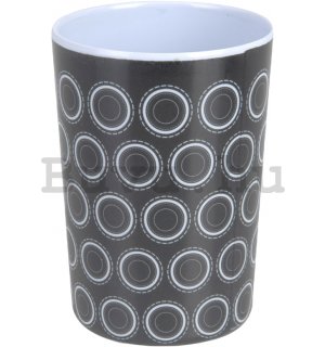 Műanyag pohár - Fekete-fehér minta (5)