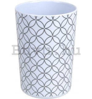 Műanyag pohár - Fekete-fehér minta (6)