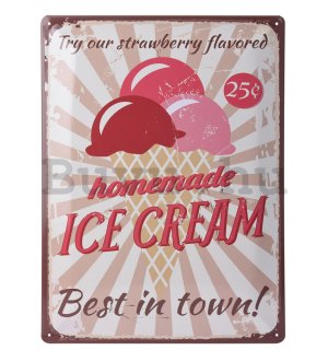 Fémplakát - Homemade Icecream