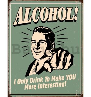 Fémplakát - Alcohol!