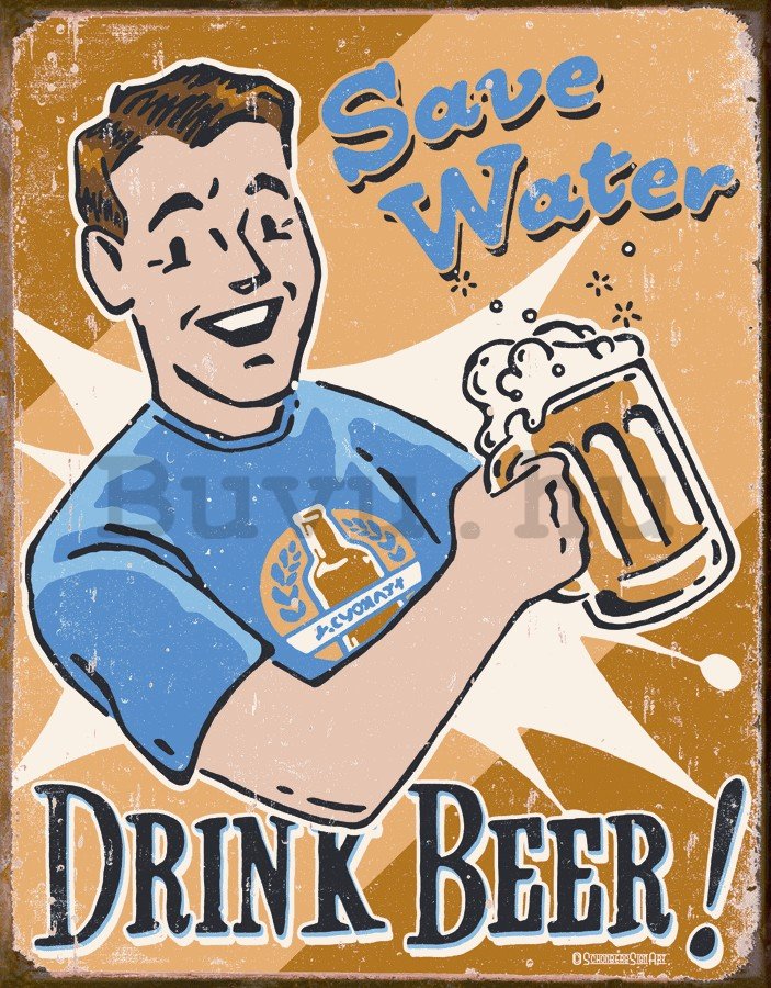 Fémplakát - Drink Beer!