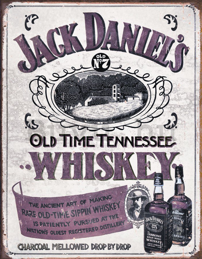 Fémplakát - Jack Daniels (Retro Whiskey)