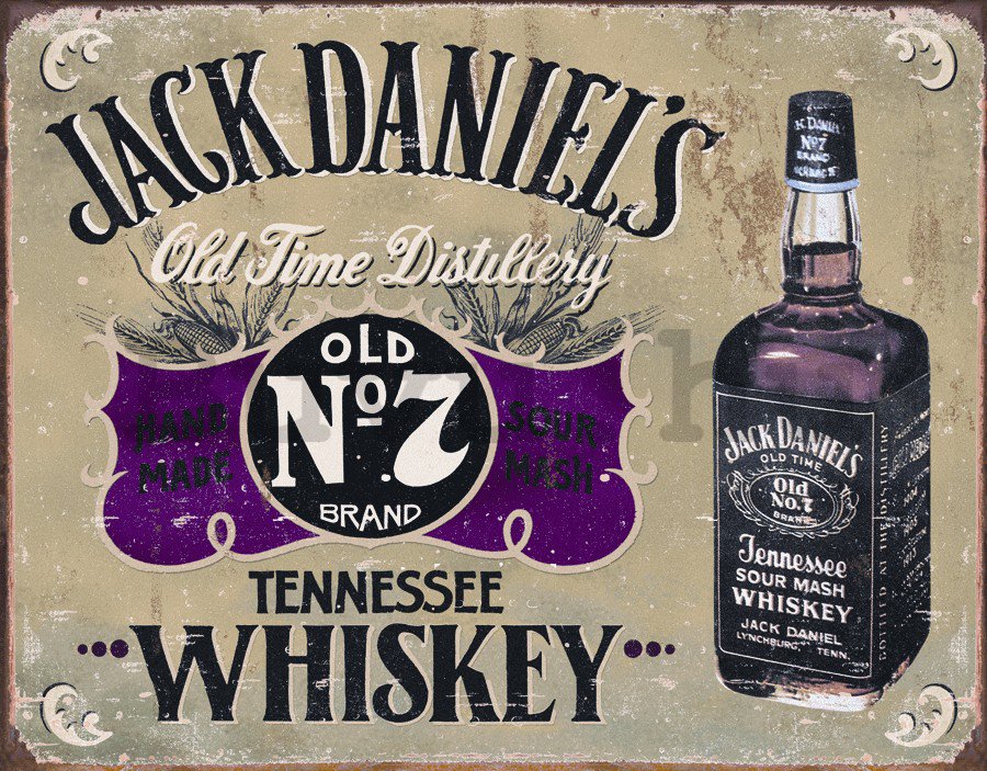 Fémplakát - Jack Daniels (palack)