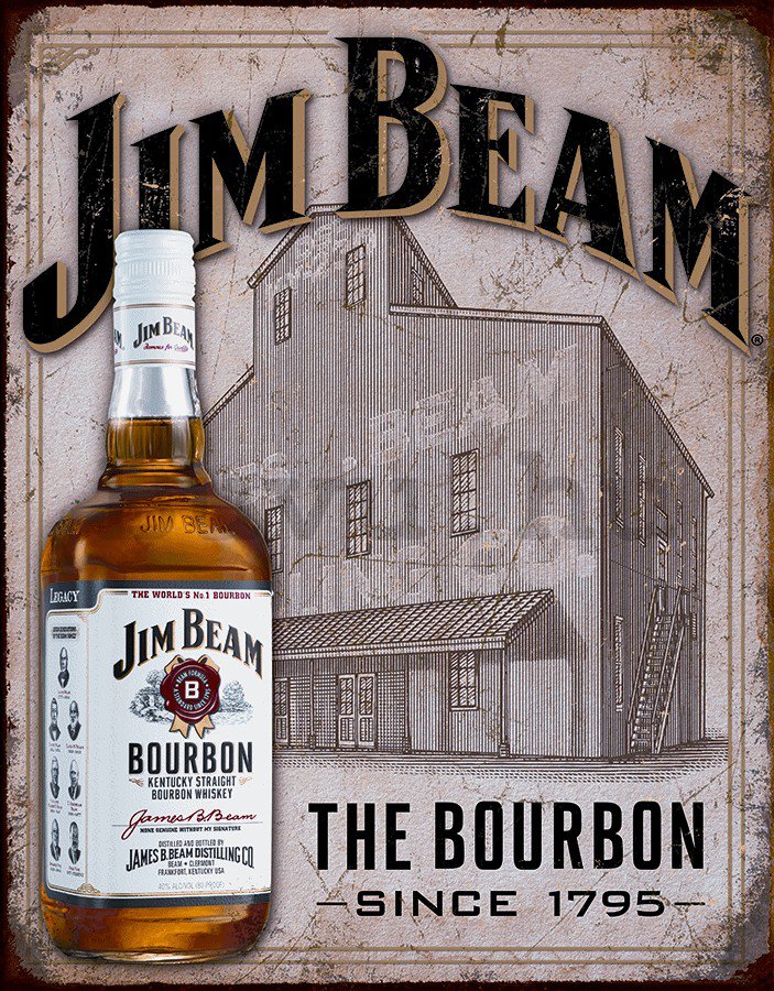 Fémplakát - Jim Beam (The Bourbon)