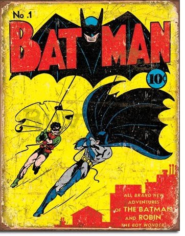 Fémplakát - Comics Batman and Robin