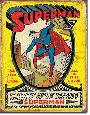 Fémplakát - Action Superman