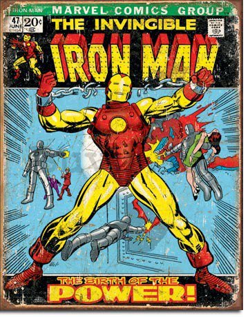 Fémplakát - Marvel Comics (Ironman)