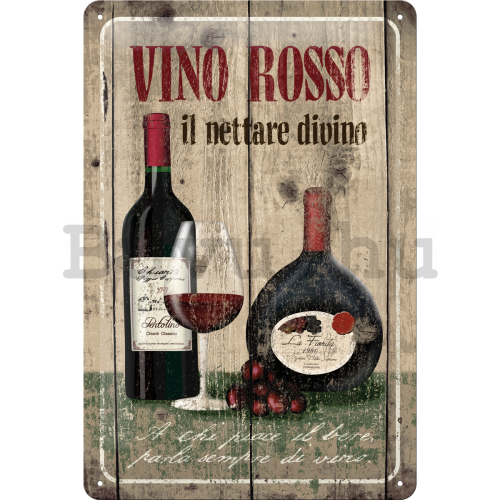 Fémtáblák – Vino Rosso