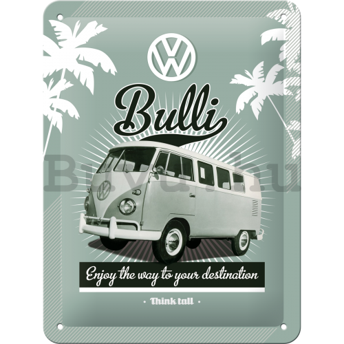 Fémplakát: VW Bulli - 20x15 cm