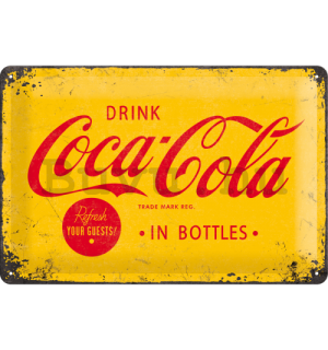 Fémtáblák - Coca-Cola (sárga logó)