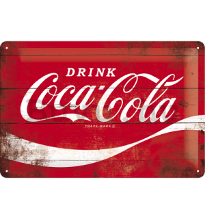 Fémtáblák: Coca-Cola (klasszikus logó) - 20x30 cm
