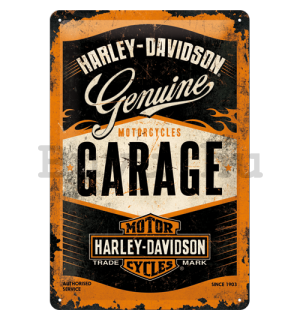 Fémtáblák: Harley-Davidson (Garage) - 30x20 cm