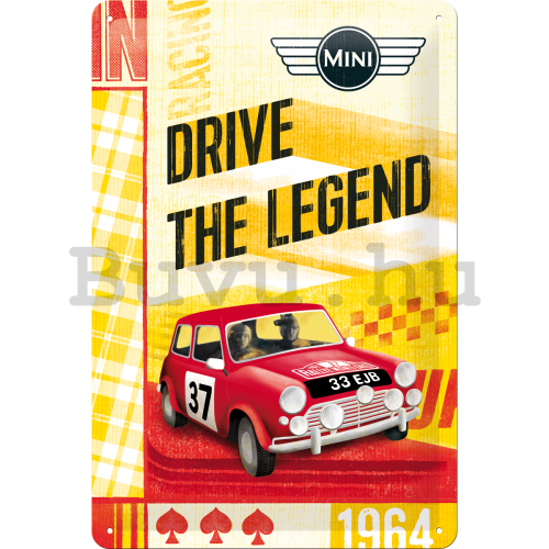 Fémtáblák – Mini Cooper (Drive the Legend)
