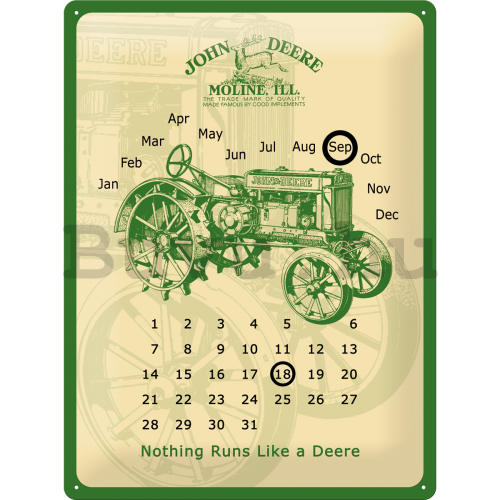 Fémtáblák - John Deere (naptár)