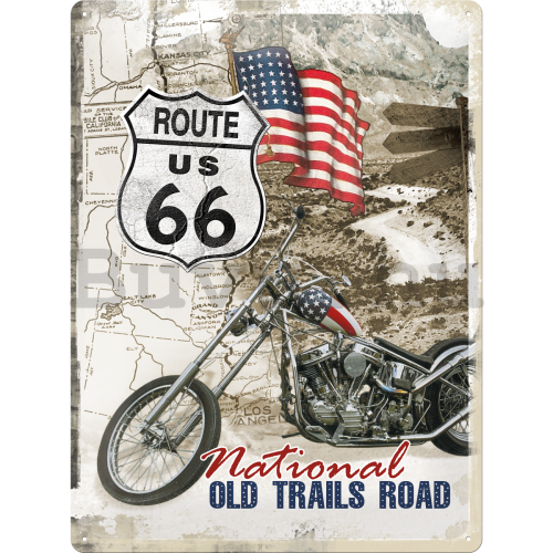 Fémtáblák – Route 66 Old Trails Road
