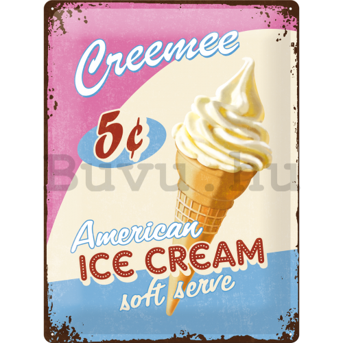 Fémtáblák: Ice Cream - 40x30 cm
