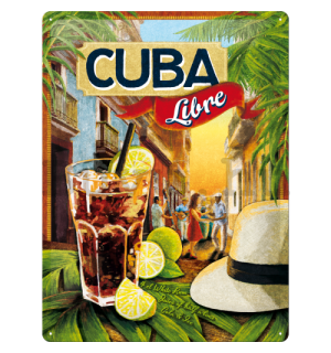 Fémtáblák: Cuba Libre - 40x30 cm