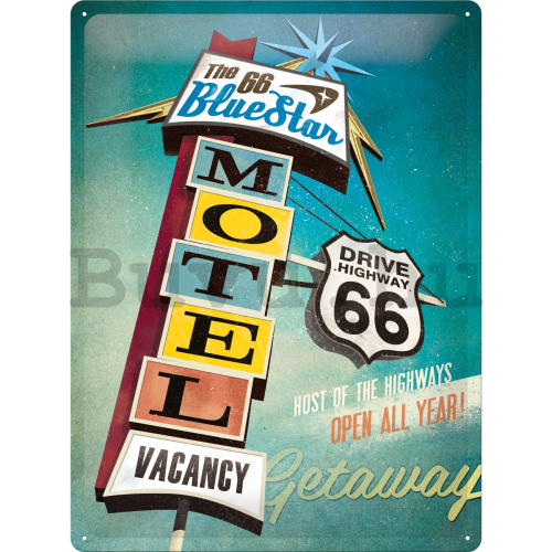 Fémtáblák - Route 66 (Bluestar Motel)