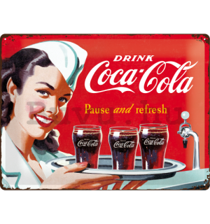 Fémtáblák - Coca-Cola (pincérnő)