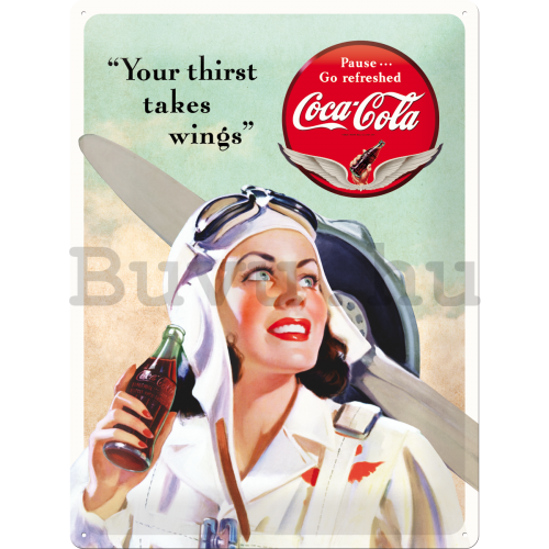 Fémtáblák - Coca-Cola (Thirst takes Wings)
