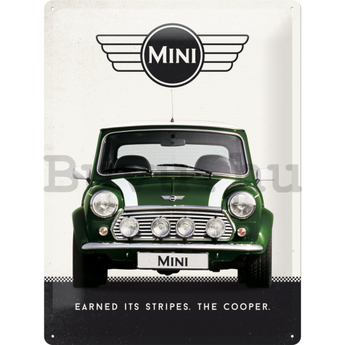 Fémplakát – Mini Cooper (zöld)