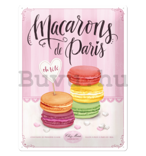 Fémplakát – Macarons de Paris
