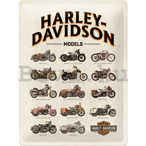 Fémplakát - Harley-Davidson (modellek)