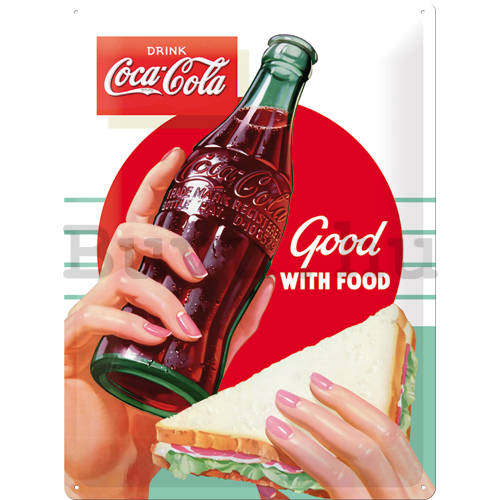Fémplakát - Coca-Cola (Good with Food)