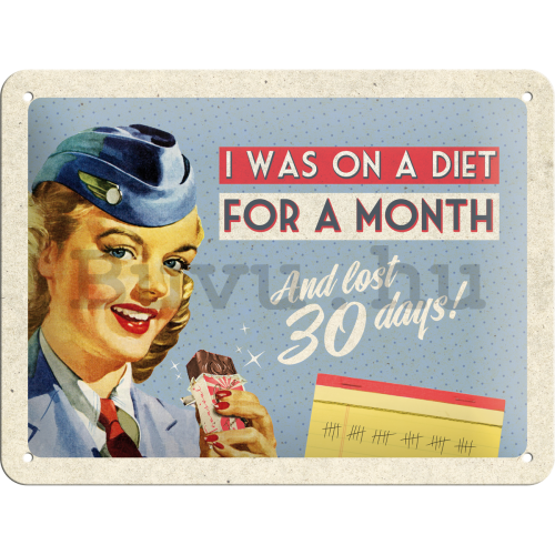 Fémplakát – On A Diet For A Month