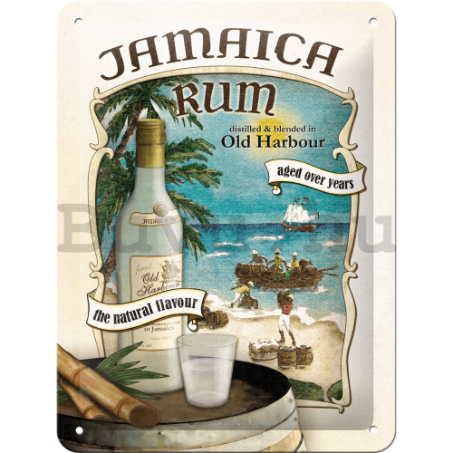 Fémplakát: Jamaica Rum - 20x15 cm