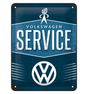 Fémplakát: VW Service - 20x15 cm
