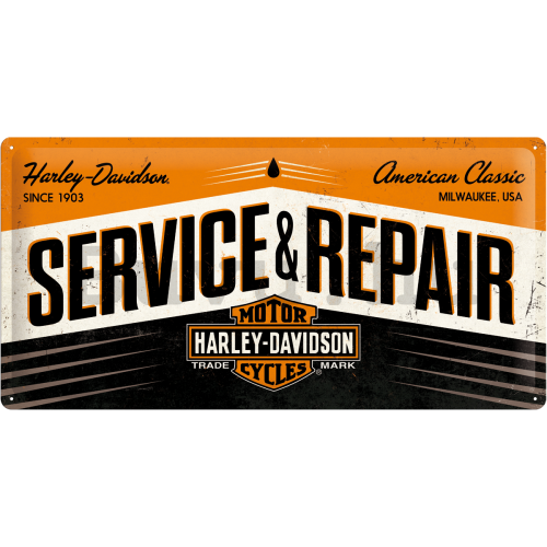 Fémplakát - Harley & Davidson (Service & Repair)