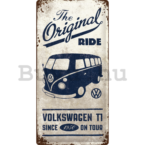 Fémplakát: VW The Original Ride - 50x25 cm