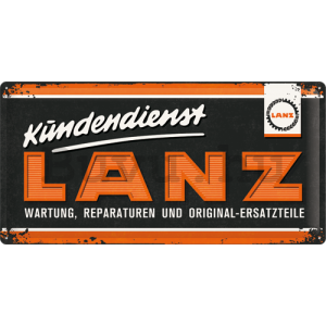 Fémplakát - LANZ (Kundendienst)