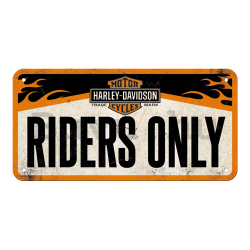 Felakasztható fémtáblák - Harley-Davidson Riders Only
