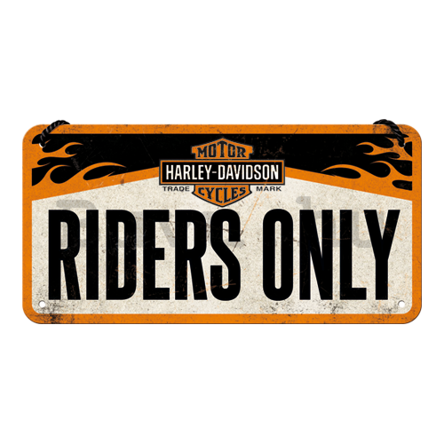 Felakasztható fémtáblák - Harley-Davidson Riders Only