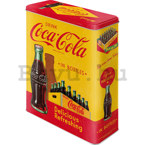 Fémdoboz XL - Coca-Cola (sárga doboz)
