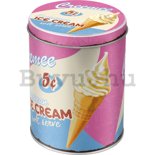 Fémdoboz kör alakú - Ice Cream
