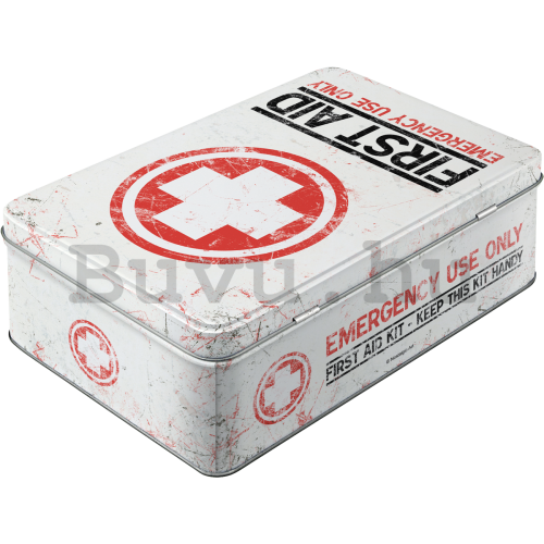 Fémdoboz lapos - First Aid Kit
