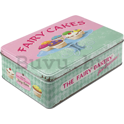 Fémdoboz lapos - Fairy Cakes