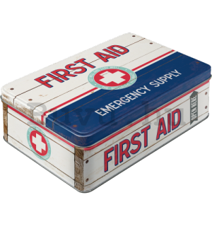 Fémdoboz lapos - First Aid (Emergency Supply)