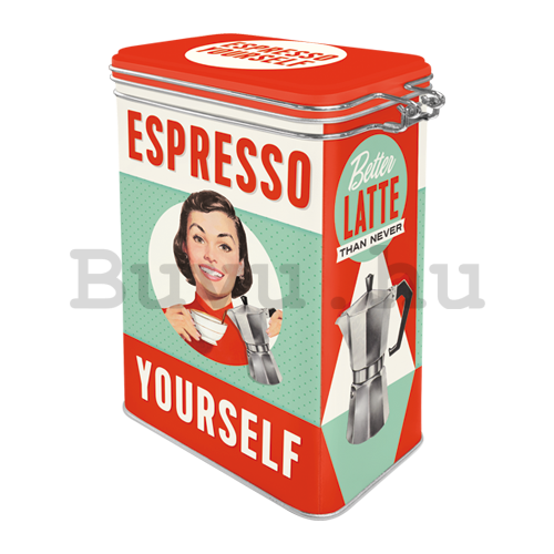 Fémdoboz csatos - Espresso Yourself