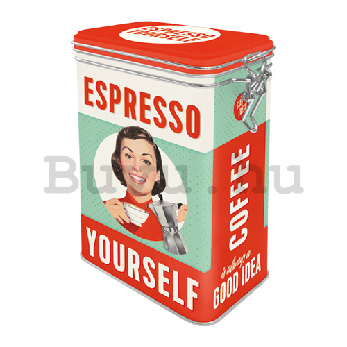 Fémdoboz csatos - Espresso Yourself