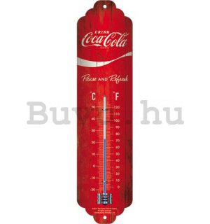 Retró hőmérő – Coca-Cola (piros logo)