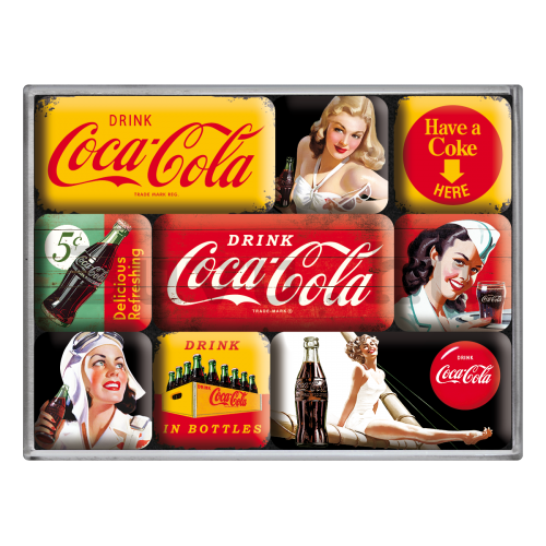 Mágnes készlet - Coca-Cola (különböző)