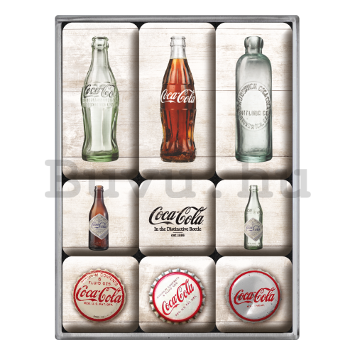 Mágnes készlet - Coca-Cola (sapkák és palackok)